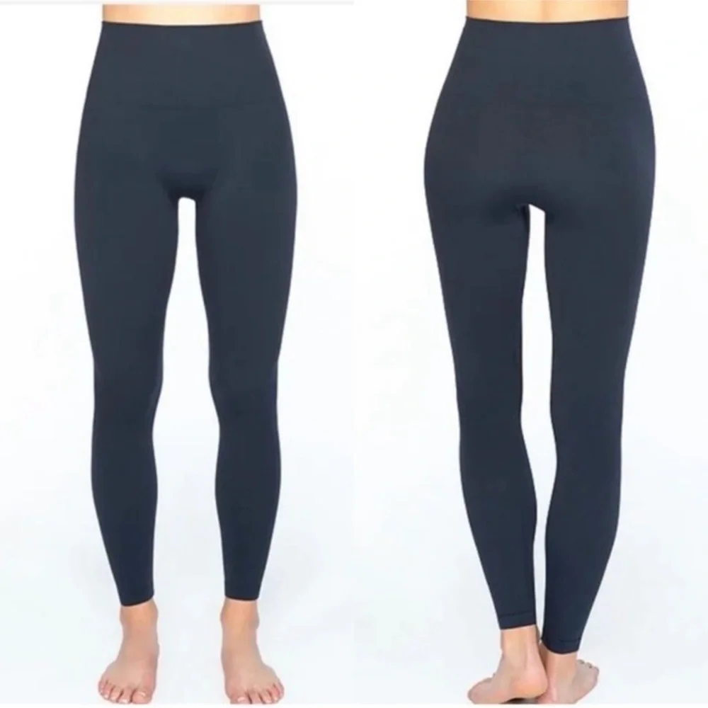 Spanx Look‎ At Me Now Port Navy Leggings Size XS Women